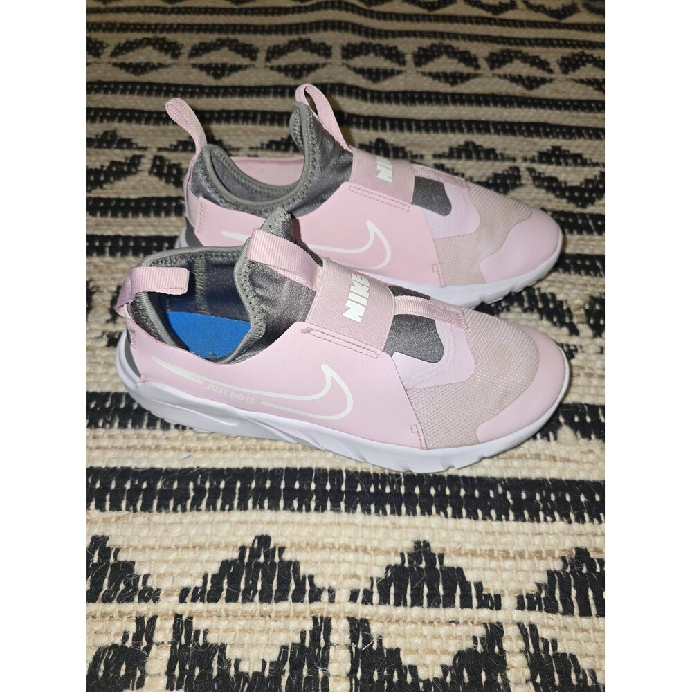 Nike Flex Runner 2 GS Pink Grey Slip-On Youth Shoes Size 5Y DJ6038-600 FreeSH
